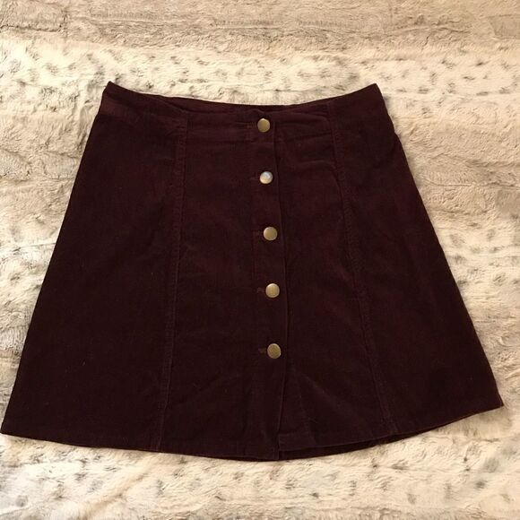 : : Xhilaration 90s Corduroy A Line Mini Skirt : : - Picture 8 of 9